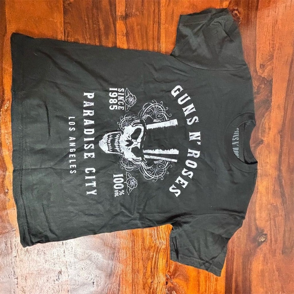 Guns N' Roses Paradise City Men's Black Graphic T-Shirt‎ Size S